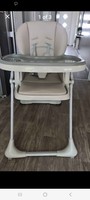 Kinderkraft Yummy High Baby Feeding Chair Foldable with Adjustable Height-Grey