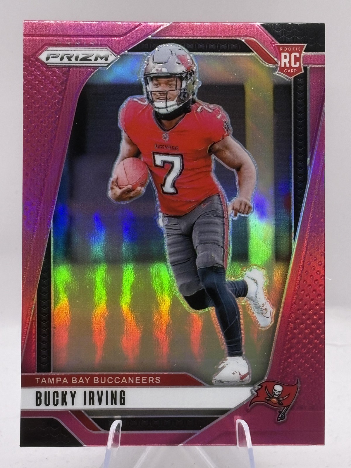 2024 Panini Prizm #316 Bucky Irving Pink
