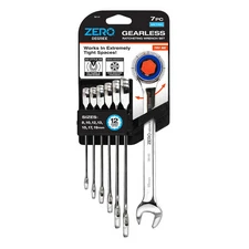 Zero Degree Metric Ultra-Precise Gearless Ratchet Wrench Set (7-Piece)