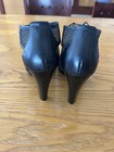 🔥 Michael Kors Black Patent Leather High Heel Sandals With Gold Zipper Size 6 — photo 6
