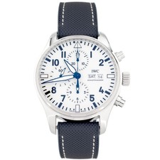 IWC Pilot's Watch Chronograph 150 Years Stainless Steel White Dial 43mm IW377725