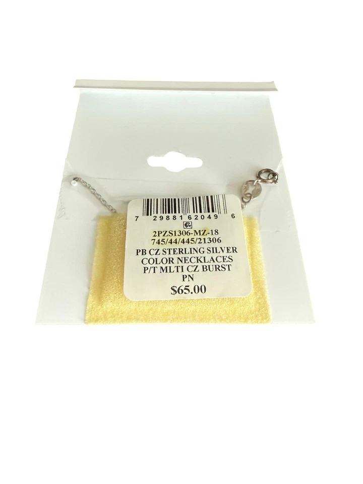 Collar Giani Bernini Circonita Cúbica Plata de Ley Colorido en Forma de Estrella - Nuevo con Etiquetas Foto 3 de 3