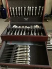 65 PCs Sterling Silver REED & BARTON ELITE Flatware In Wooden Box