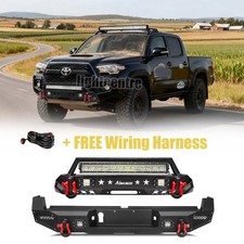 Aaiwa Front Or Rear Bumper For 2016-2023 Toyota Tacoma Wwinch Plate Led Lights