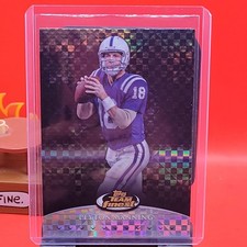 2024 Topps Finest Football PEYTON MANNING Checkerboard Refractor #TF-5 Colts SP