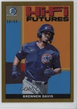 2022 Bowman Hi-Fi Futures Gold Refractor 50/50 Brennen Davis #HIFI-12 0y9z