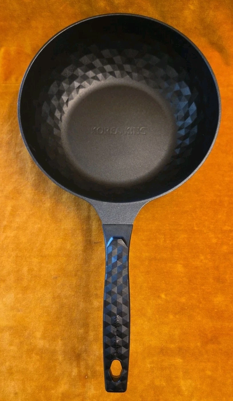 Korea King Diamond X Premium Non-Stick Wok Pan - 11" Large Flat Bottom