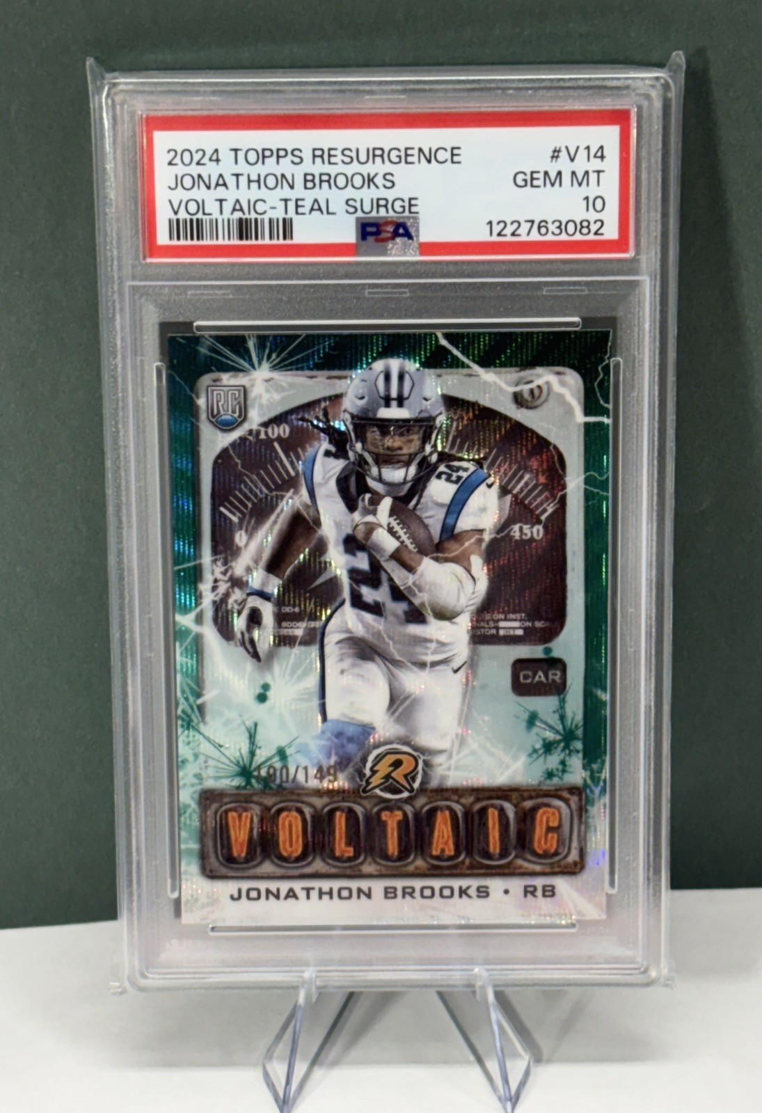 Jonathon Brooks Topps Resurgence Voltaic #V14 Teal Surge