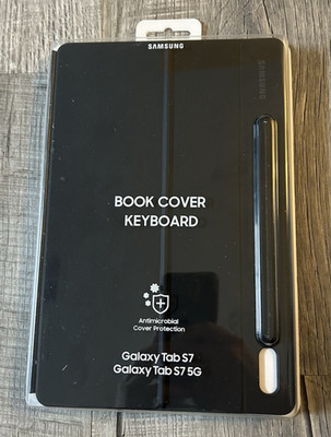 Samsung Tablet Book Cover Keyboard for Samsung Galaxy Tab S7+5G EF-DT870 - Black