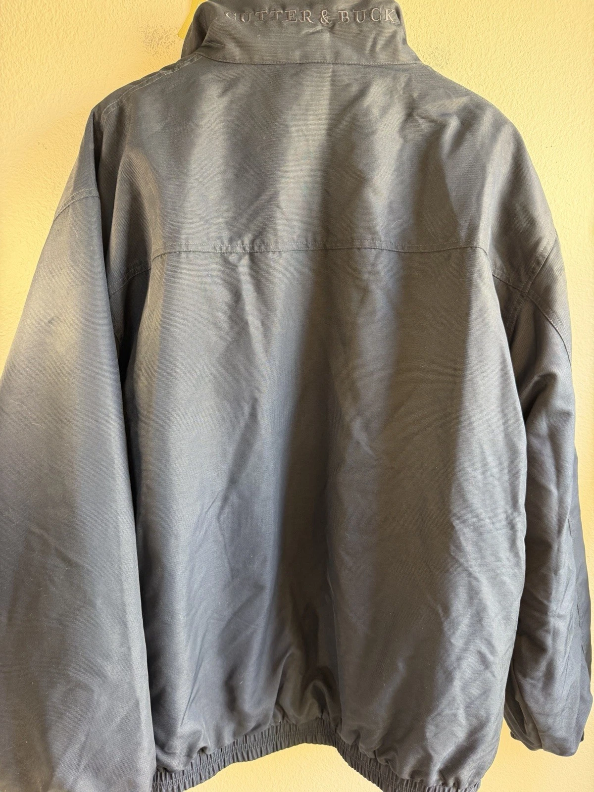 NWT Cutter & Buck Four in One Mens XL Navy Fleece Lined 4 In One Zip Snap Jacket image 8