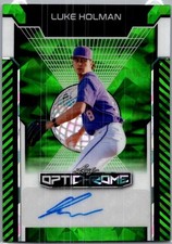 2025 Leaf Luke Holman Optichrome Baseball Green Auto /6