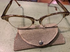 Artcraft Cat-Eye Eyeglasses Etched 1940-50's REDUCED 