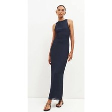Reformation Ladri Maxi Dress in Navy Blue Size 8