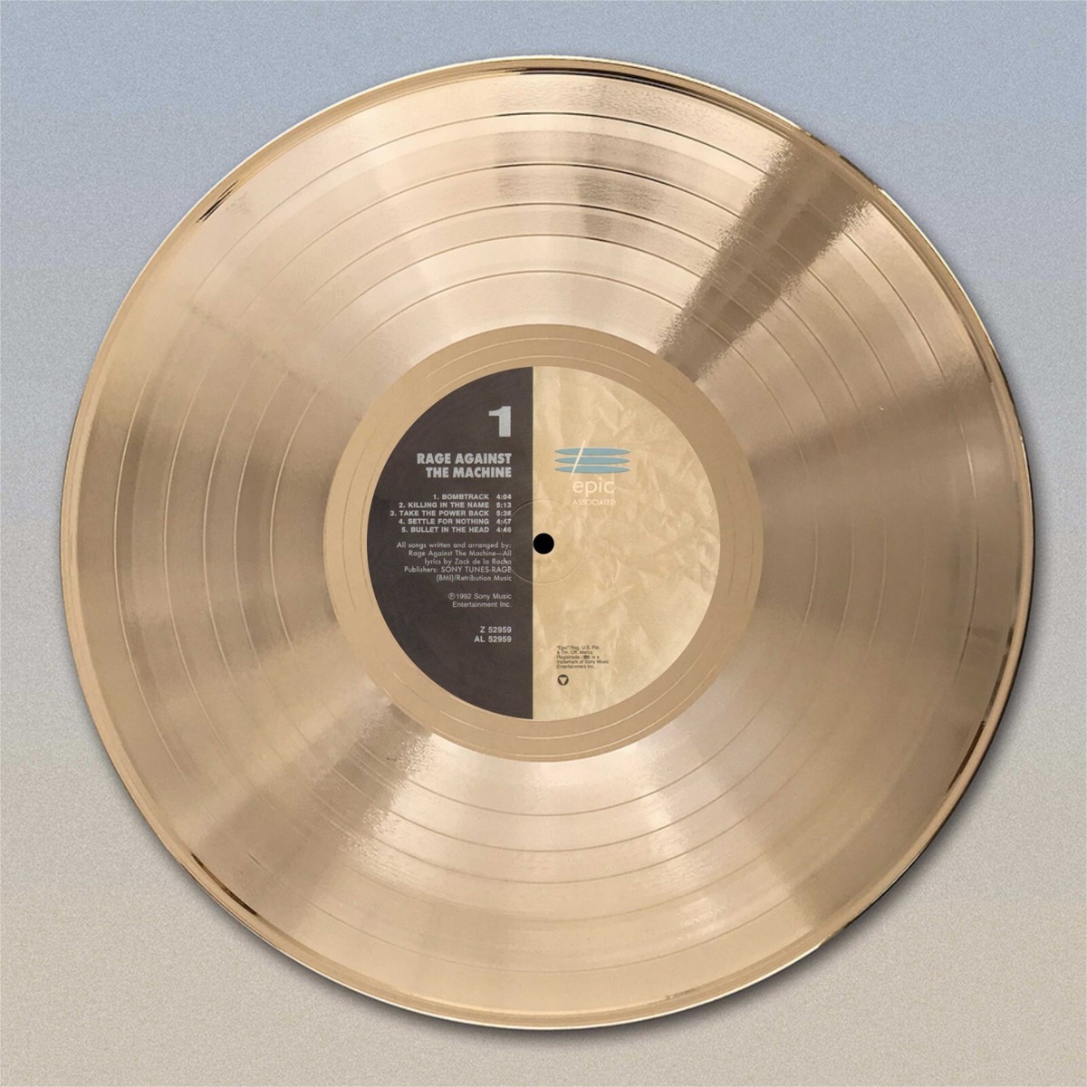 H*F様 Rage Against The Machine 12インチLP Rage Against The Machine 