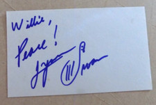 LYNN SWANN PITTSBURGH STEELERS HAND-SIGNED INDEX CARD