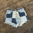 Wild Fable Shorts Women Teen 2 Blue Denim Cut Off High Rise Distressed — photo 1