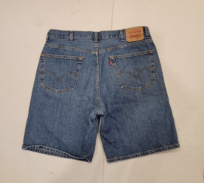 VINTAGE Levis Shorts Mens 38 550 Relaxed Fit Baggy Y2K Dark