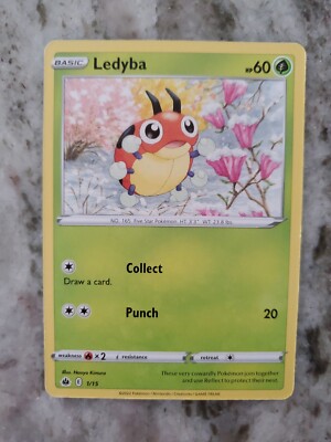 ledyba pokemon card Ledyba - SWSH06: Chilling Reign [REVERSE HOLO]