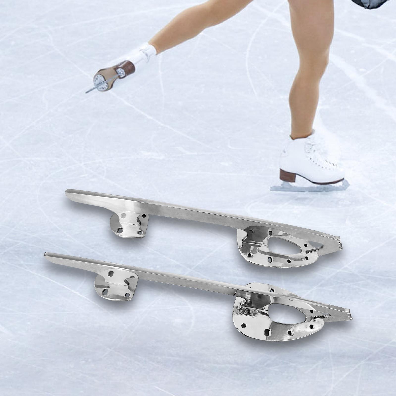 2 Pieces Ice Blades Stable Stand Skate Blades for Hockey Skating