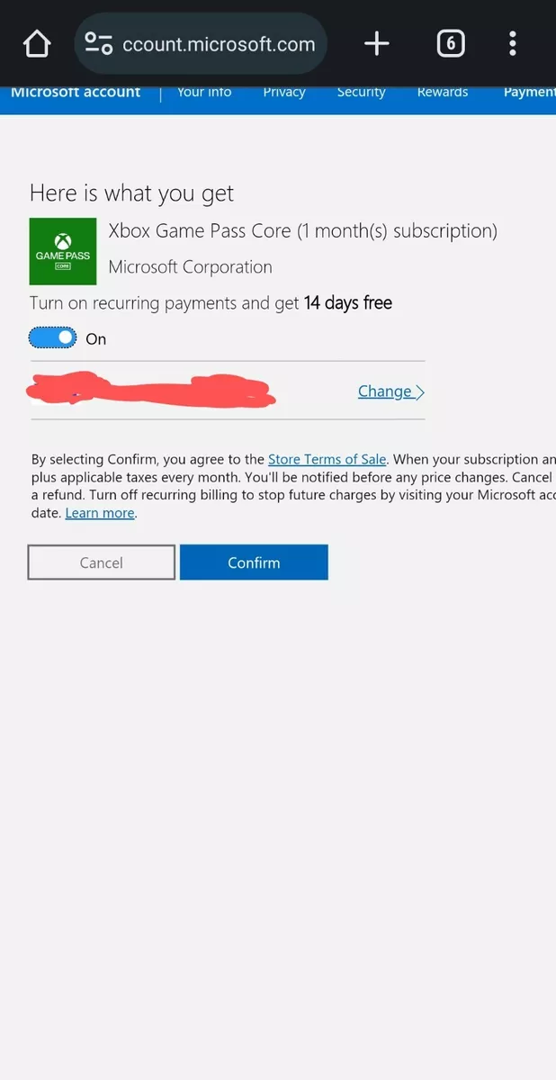 Xbox Game Pass Core 1 Month Membership Trial