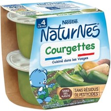lot 3x2 NESTLE NaturNes Courgettes bio dès 4 mois 130 gr