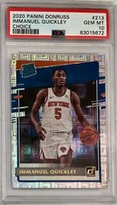2020 Panini Donruss Choice Immanuel Quickley PSA 10 Rookie RC 5B