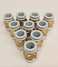 SMC KQ2H10-03AS One Touch Male Fitting 3/8" MNPT x 10mm Tube OD (Pack Of 10)