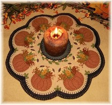 PATTERN Fall's Bounty Autumn Penny Rug/Candle Mat PATTERN