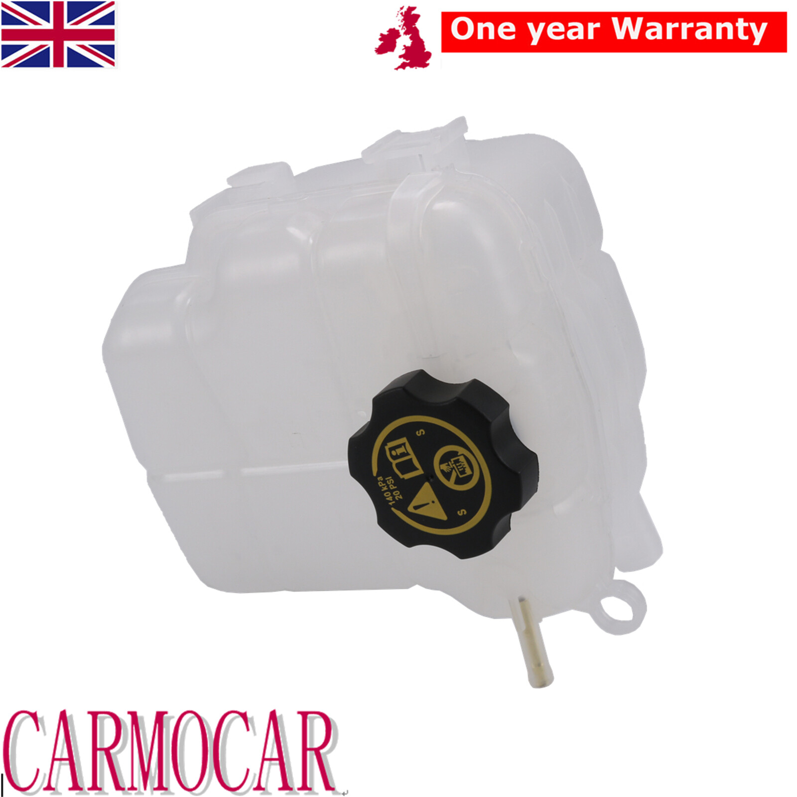 For Vauxhall Astra J Expansion Coolant Header Tank With Sensor / Cap