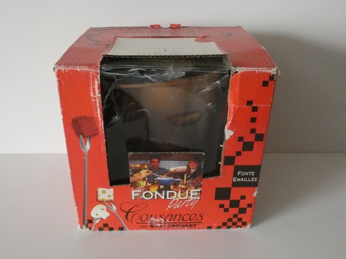 7) Le Creuset Service à fondue fonte émaillée Marron dégradé