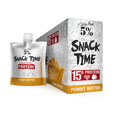 5% Nutrition Snack Time Protein Pouches, Peanut Butter & Chocolate, 10 Servings