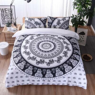 3D Black Lace ZHUA1096 Bed Pillowcases Quilt Duvet Cover Set Queen King Zoe