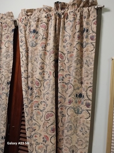 Par de cortinas vintage Ralph Lauren Provence - 84" de largo lavadas - algodón/forradas - Imagen 5 de 19