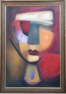 Terri Hallman Original Art, Abstract, Oil & Pastel, Framed, Catalog Featured