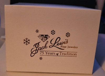 Vintage Jack Lewis Fine Jewelry EMPTY Box 75 Years of Tradition Collectible Nice