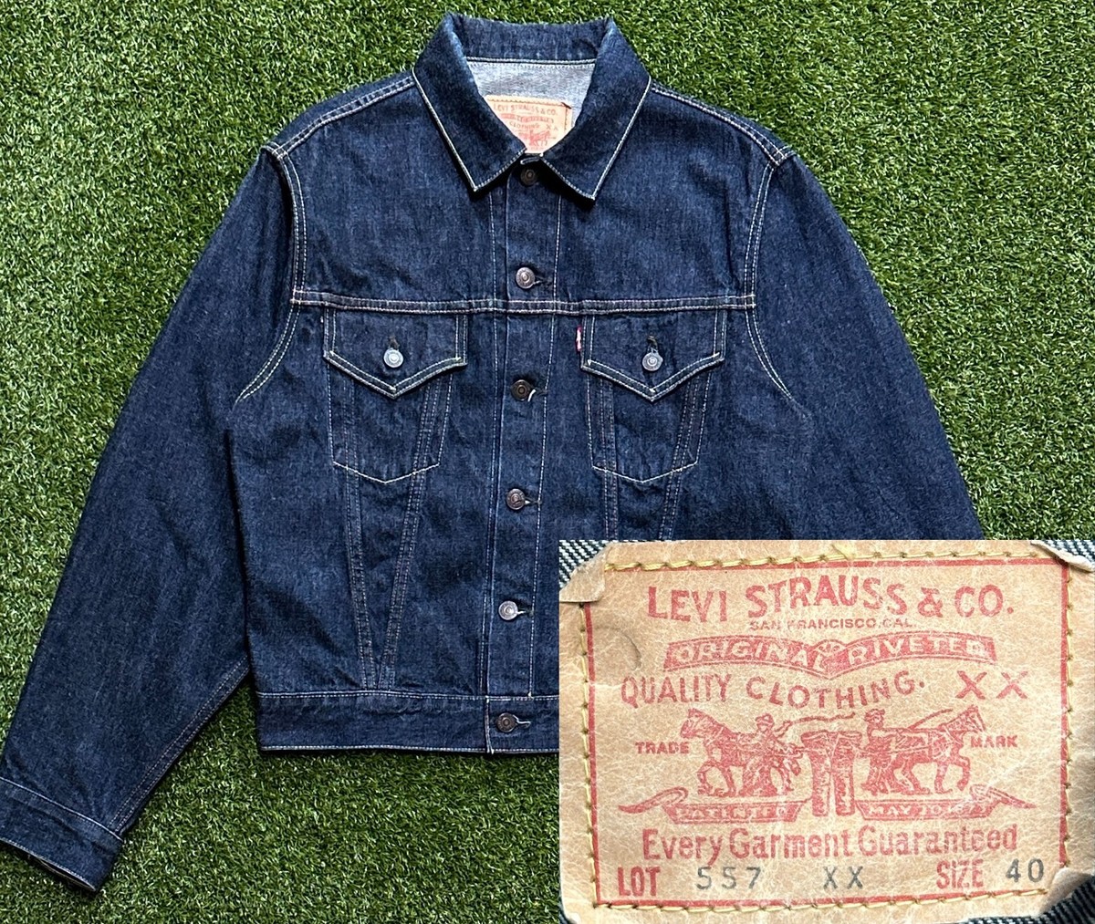 60s Vintage Levis Early Type 3 Denim Jacket Big E Trucker 60s Vintage Levis Early Type 3 Denim Jacket Big E Trucker