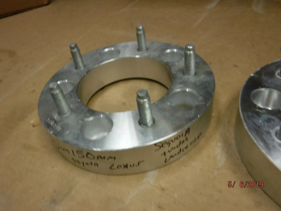 2 ESPACIADORES DE RUEDA TUNDRA 5 en 150 mm 1-1/2"" de espesor landcruiser lexus toyota sequoia Foto 3 de 4