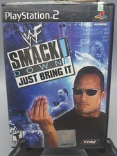 PLAYSTATION 2 WWF SMACK DOWN : JUST BRING IT CASE ONLY NO GAME OR MANUAL