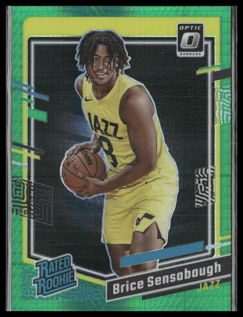 2023-24 Donruss Optic #209 Brice Sensabaugh Hyper Green
