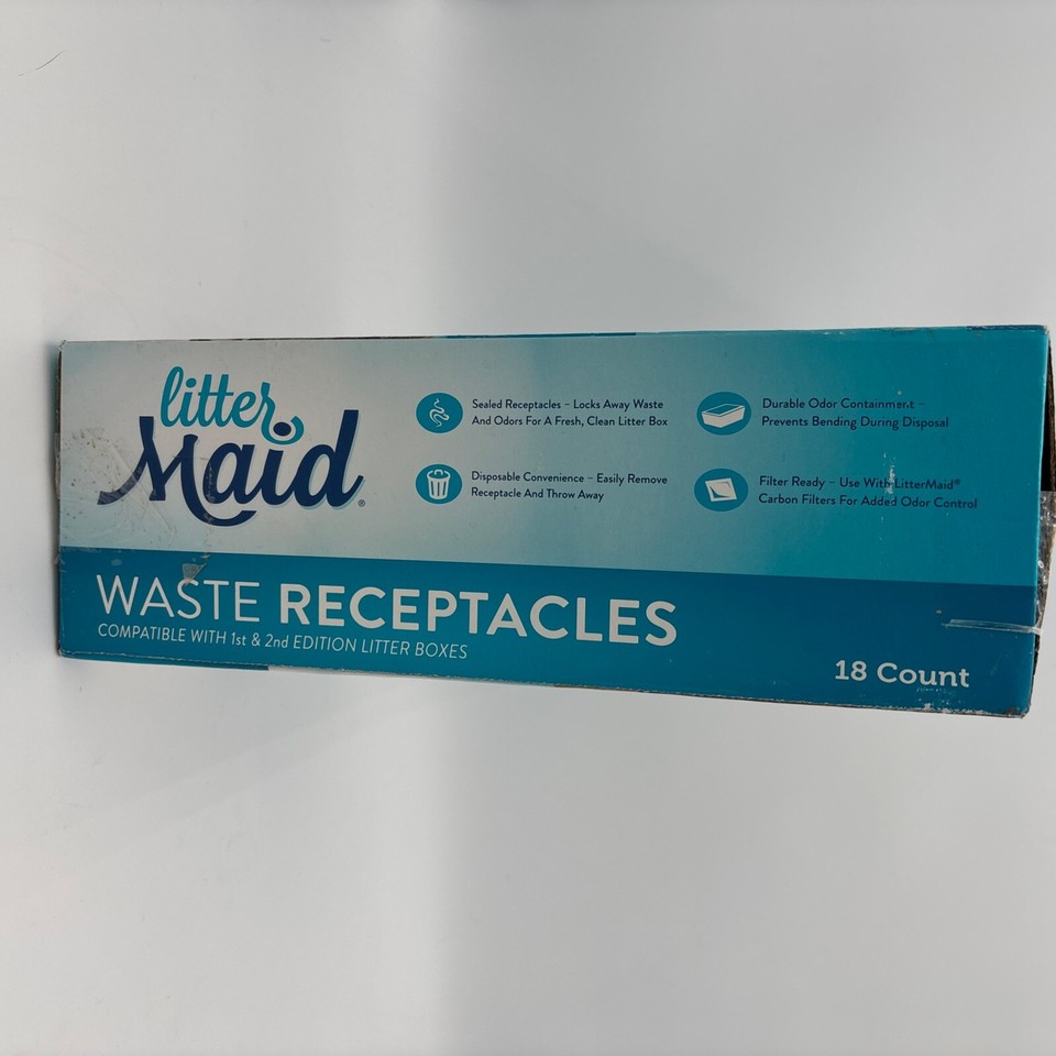 LitterMaid Waste Receptacles 18 count 1st 2nd Edition Litter Box eBay