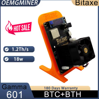 Bitaxe Gamma 601 Solo BTC Miner 1.2TH/s 2.4G WiFi 18W BTC Lottery Miner in stock