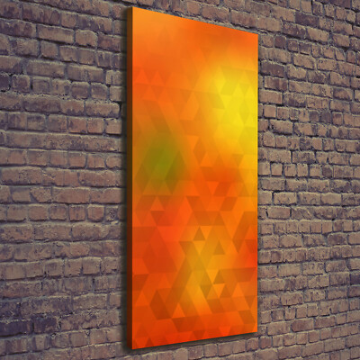 Leinwand-Bild Kunstdruck Hochformat 50x125 Bilder Abstrakte Dreiecke