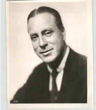 British RADIO Actor CHARLES WEBSTER Vivid Portrait VINTAGE 1934 Press Photo