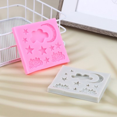 MYPRACS Set di 2 stampi in silicone barocco con bordo a scorrimento, in silicone, per ricci, pasta di gomma, caramelle, cioccolato, decorazioni per torte, pasta di zucchero, argilla polimerica