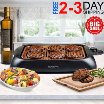 Portable Electric Grill BBQ Indoor Outdoor Smokeless Griddle