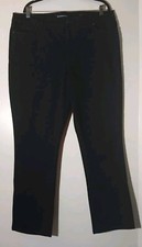 Bandolino Women's NEW Black Stretchy Modern Straight Leg Lightweight Jeans, 18.