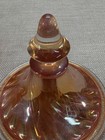 Carnival Glass Candy Dish with Lid Circus Tent Style Imperial twisted optical — photo 4
