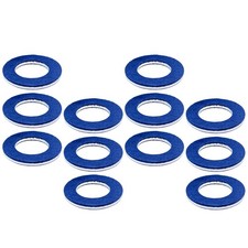 12PCS Aluminum Oil Drain Plug Gaskets, Oil Drain Plug Washer, M12 Crush Washe...