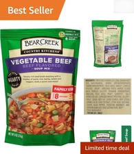 Comforting Vegetable Beef Soup Mix 9-Ounce Packs of 6 - Perfect for Family Meals