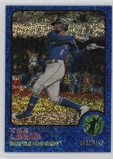 2022 Topps Heritage Chrome Blue Sparkle Kyle Lewis #261 qw7